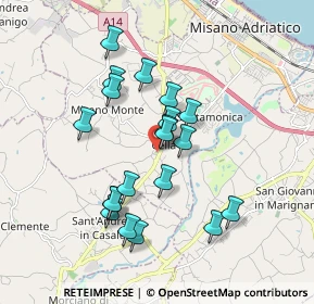 Mappa Via Luigi Galvani, 47843 Misano Adriatico RN, Italia (1.63)