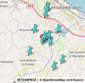Mappa Via Luigi Galvani, 47843 Misano Adriatico RN, Italia (1.51231)