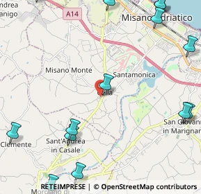 Mappa Via Luigi Galvani, 47843 Misano Adriatico RN, Italia (3.32143)