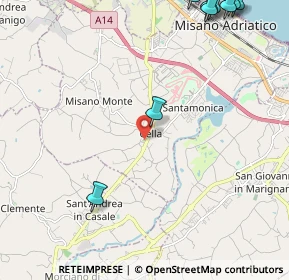 Mappa Via Luigi Galvani, 47843 Misano Adriatico RN, Italia (3.52917)