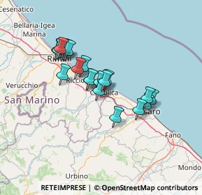 Mappa San Giovanni In Marignano, 47841 Cattolica RN, Italia (11.056)