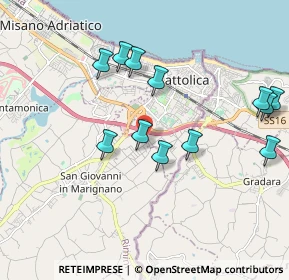 Mappa San Giovanni In Marignano, 47841 Cattolica RN, Italia (2.01583)