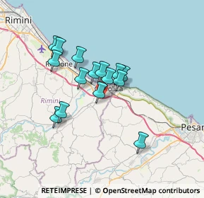 Mappa San Giovanni In Marignano, 47841 Cattolica RN, Italia (5.46667)