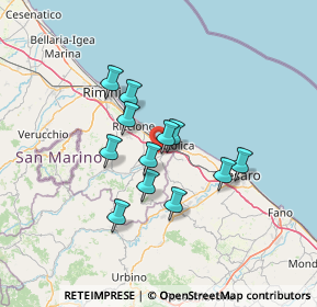 Mappa Via Rossi, 47842 San Giovanni in Marignano RN, Italia (10.51083)