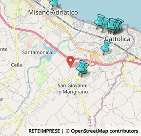 Mappa Via Rossi, 47842 San Giovanni in Marignano RN, Italia (2.48)