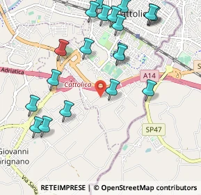 Mappa Via Respighi, 47841 Cattolica RN, Italia (1.2265)