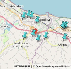 Mappa Via Respighi angolo via Rota, 47841 Cattolica RN, Italia (1.98583)