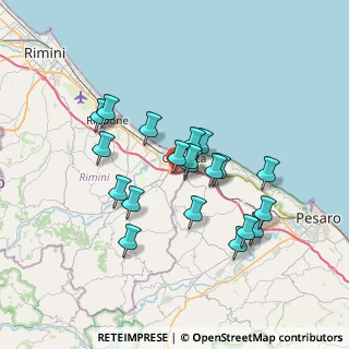Mappa Via Respighi angolo via Rota, 47841 Cattolica RN, Italia (6.2145)