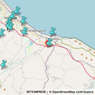 Mappa Via Respighi angolo via Rota, 47841 Cattolica RN, Italia (6.71083)