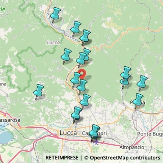 Mappa Via Piazza di Brancoli, 55100 Lucca LU, Italia (8.743)