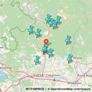 Mappa Via Piazza di Brancoli, 55100 Lucca LU, Italia (6.83917)
