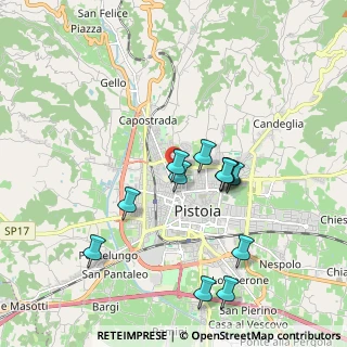 Mappa Via Giotto, 51100 Pistoia PT, Italia (1.82833)