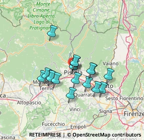 Mappa Via Giotto, 51100 Pistoia PT, Italia (10.92118)