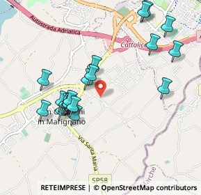 Mappa Via Case Nuove, 47842 San Giovanni In Marignano RN, Italia (0.9995)