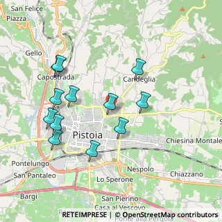 Mappa Via Padre Giovanni Antonelli, 51100 Pistoia PT, Italia (1.95333)