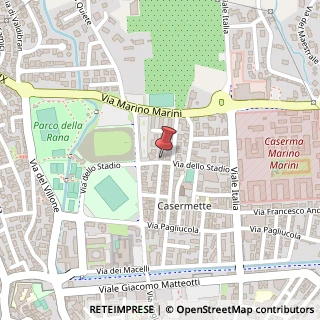 Mappa Via dello Stadio, 19, 51100 Pistoia, Pistoia (Toscana)