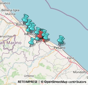 Mappa Via Zanvettori, 61012 Gradara PU, Italia (8.75684)