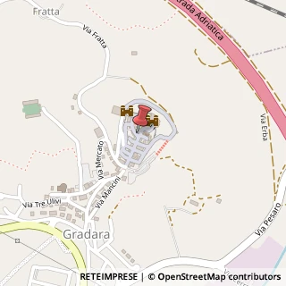 Mappa Via Umberto I, 13, 61012 Gradara, Pesaro e Urbino (Marche)