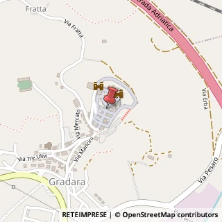 Mappa Via Umberto I, 16, 61012 Gradara PU, Italia, 61012 Gradara, Pesaro e Urbino (Marche)