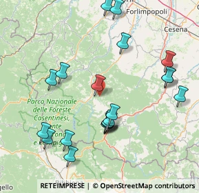 Mappa Via Forese Trapoggio, 47018 Santa Sofia FC, Italia (17.5315)