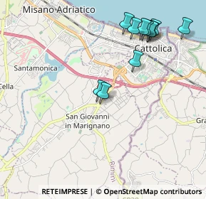 Mappa Via dei Mare, 47842 San Giovanni In Marignano RN, Italia (2.25273)