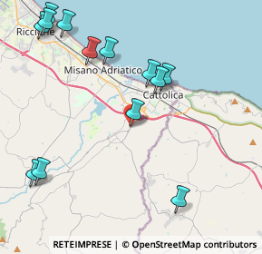 Mappa Via dei Mare, 47842 San Giovanni In Marignano RN, Italia (5.10077)