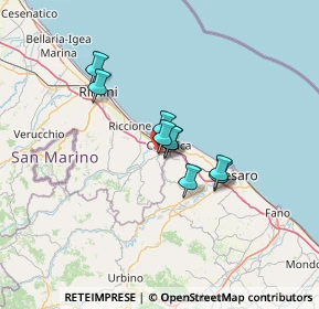 Mappa Via dei Mare, 47842 San Giovanni In Marignano RN, Italia (15.43909)