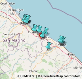 Mappa Via dei Mare, 47842 San Giovanni In Marignano RN, Italia (12.83235)