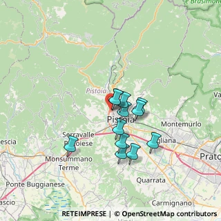 Mappa Via Giosuè Agati, 51100 Pistoia PT, Italia (5.23083)