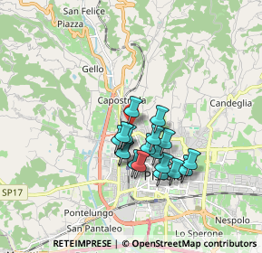 Mappa Via Larga, 51100 Pistoia PT, Italia (1.37278)