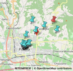 Mappa Via P.Antonelli, 51100 Pistoia PT, Italia (1.7995)