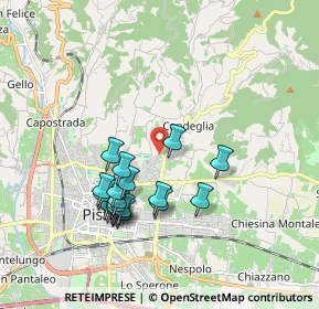 Mappa Via P.Antonelli, 51100 Pistoia PT, Italia (1.795)