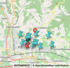 Mappa Via P.Antonelli, 51100 Pistoia PT, Italia (1.58118)