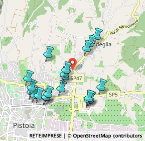 Mappa Via P.Antonelli, 51100 Pistoia PT, Italia (0.9785)