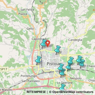 Mappa Via Fratelli Bandiera, 51100 Pistoia PT, Italia (2.80818)