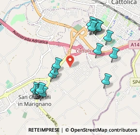 Mappa Via delle Querce, 47842 San Giovanni in Marignano RN, Italia (1.1015)