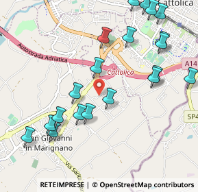 Mappa Via delle Querce, 47842 San Giovanni in Marignano RN, Italia (1.218)