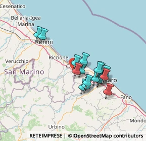 Mappa Via delle Querce, 47842 San Giovanni in Marignano RN, Italia (11.13944)