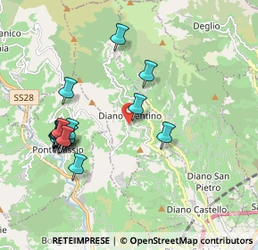 Mappa Piazza Guglielmo Marconi, 18013 Diano Arentino IM, Italia (2.107)