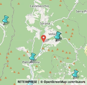 Mappa Via delle Valli, 51017 Pescia PT, Italia (4.2055)