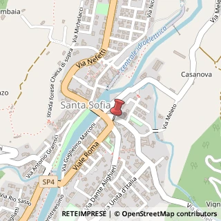 Mappa Via Benedetto Croce, 4/b, 47018 Santa Sofia, Forlì-Cesena (Emilia Romagna)