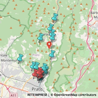 Mappa Via del Telaio, 59021 Vaiano PO, Italia (4.6005)