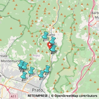 Mappa Via del Telaio, 59021 Vaiano PO, Italia (4.29727)