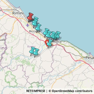 Mappa Via Conca Vecchia, 47842 Ca' Verni RN, Italia (6.34929)
