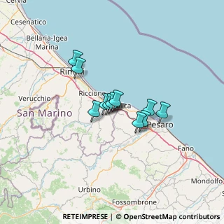 Mappa Via delle Robinie, 47842 San Giovanni In Marignano RN, Italia (8.62182)