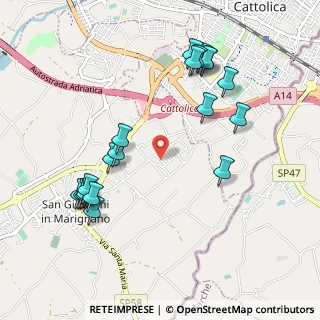 Mappa Via delle Robinie, 47842 San Giovanni In Marignano RN, Italia (1.1245)