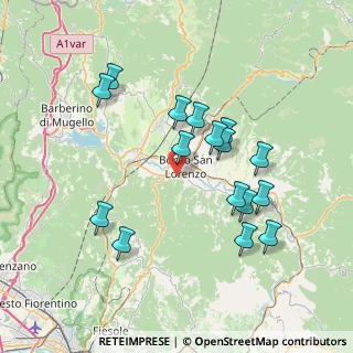 Mappa Via Faentina, 50032 Borgo San Lorenzo FI, Italia (7.34875)