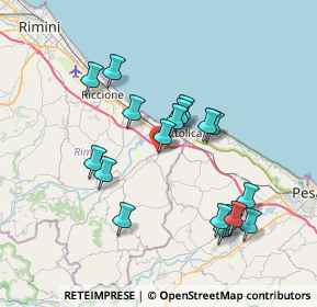 Mappa Via Ticino, 47842 San Giovanni In Marignano RN, Italia (7.13)