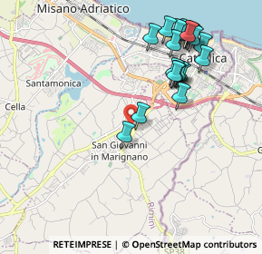 Mappa Via Ticino, 47842 San Giovanni In Marignano RN, Italia (2.174)