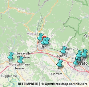 Mappa Via Montello, 51100 Pistoia PT, Italia (10.25357)